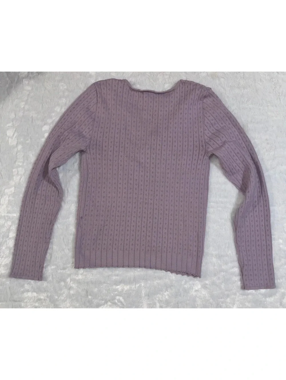 Sweater cardigan with tie front